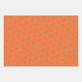 Hoja De Papel De Regalo Patrón Círculo Retro Concéntrico