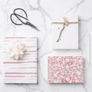 Hoja De Papel De Regalo patrón continuo de acuarela