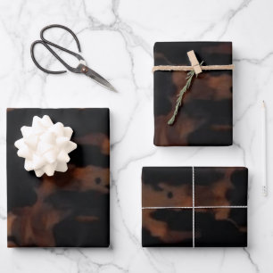 Hoja De Papel De Regalo Patrón continuo de caparazón de tortuga, elegante