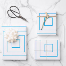 Patrón cuadrado geométrico azul