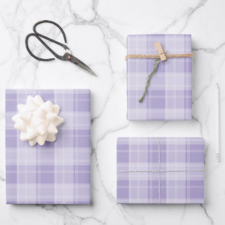 Hoja De Papel De Regalo Patrón cuadrado púrpura claro