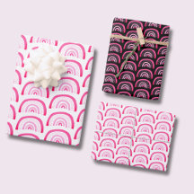 Patrón de arcoíris rosa