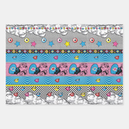 Hoja De Papel De Regalo Patrón de arte pop