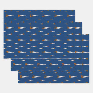 Hoja De Papel De Regalo Patrón de audífonos de madera para carpintería