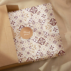 Hoja De Papel De Regalo patrón de azulejos marroquí mediterráneo