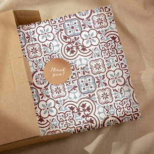 Hoja De Papel De Regalo patrón de azulejos marroquí mediterráneo