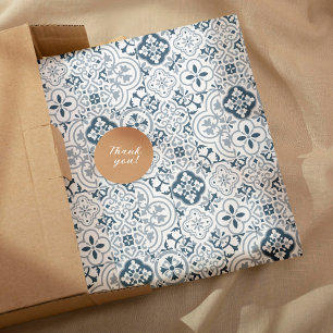 Hoja De Papel De Regalo patrón de azulejos marroquíes mediterráneos