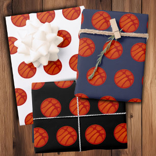 Hoja De Papel De Regalo Patrón de baloncesto