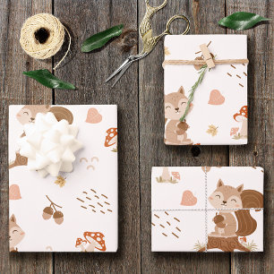 Hoja De Papel De Regalo Patrón de bosque de bosque de marismas