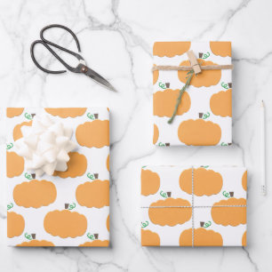 Hoja De Papel De Regalo Patrón de calabaza