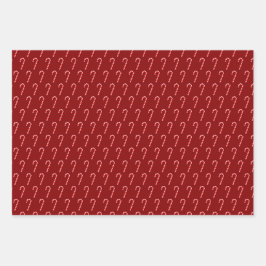 Hoja De Papel De Regalo Patrón de canto de Navidades rojos y verdes