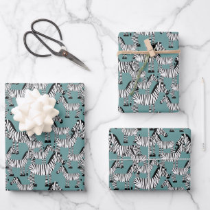 Hoja De Papel De Regalo Patrón de cebra