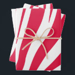 Hoja De Papel De Regalo Patrón de cebra rosa y blanco<br><div class="desc">Haz que tus regalos destaquen con este moderno papel de envoltura,  con un divertido patrón de impresión de cebra.</div>