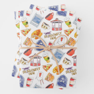 Hoja De Papel De Regalo Patrón de Chicas Gilmore