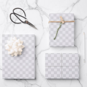 Hoja De Papel De Regalo Patrón de control gris