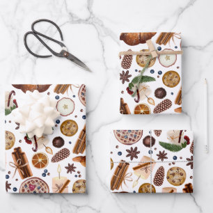 Hoja De Papel De Regalo Patrón de cookies de los Navidades Hygge
