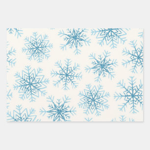 Hoja De Papel De Regalo Patrón de copo de nieve