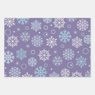 Hoja De Papel De Regalo Patrón de copo de nieve