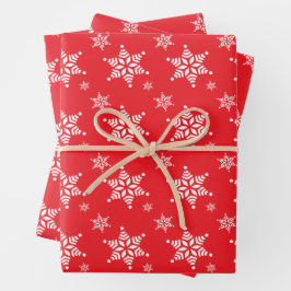 Hoja De Papel De Regalo Patrón de copos de nieve, copos de nieve blancos, 