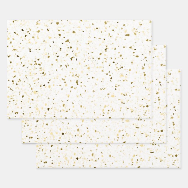 Hoja De Papel De Regalo Patrón de cosecha verde verde marrón retro (Set)