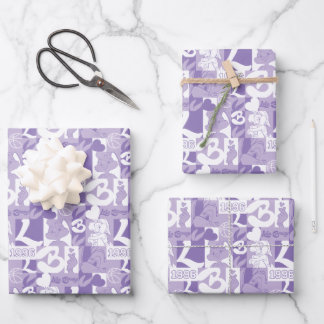 Hoja De Papel De Regalo Patrón de cuadrícula Lola '96