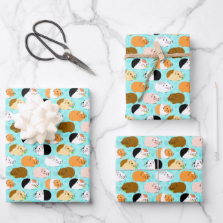 Hoja De Papel De Regalo Patrón de Cuyes Lindos