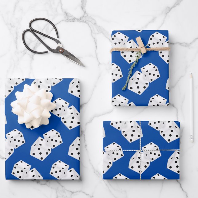 Hoja De Papel De Regalo Patrón de dados de juego de Guay Casino (Anverso)