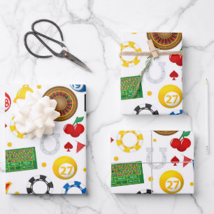 Hoja De Papel De Regalo Patrón de dados de juego de Guay Casino