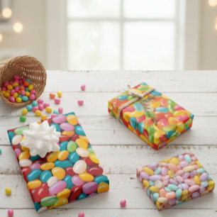 Hoja De Papel De Regalo Patrón de Easter Jelly Bean