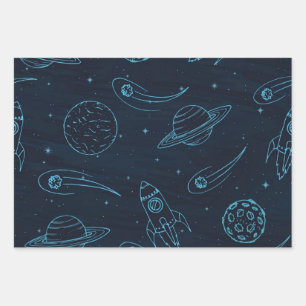 Hoja De Papel De Regalo Patrón de espacio