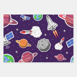 Hoja De Papel De Regalo Patrón de espacio