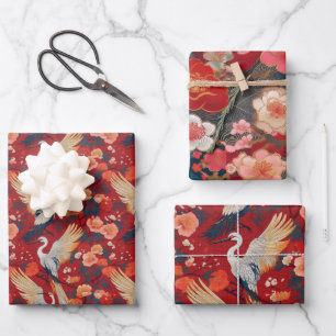 Hoja De Papel De Regalo Patrón de estilo de lavado de Chiyogami Yuzen