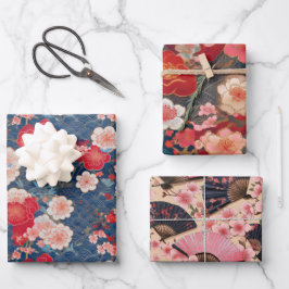 Hoja De Papel De Regalo Patrón de estilo de lavado de Chiyogami Yuzen