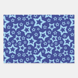 Hoja De Papel De Regalo Patrón de estrellas