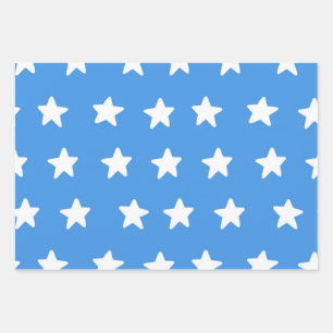 Hoja De Papel De Regalo Patrón de estrellas