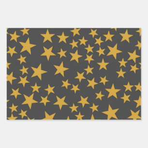 Hoja De Papel De Regalo Patrón de estrellas