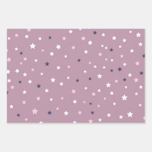 Hoja De Papel De Regalo Patrón de estrellas