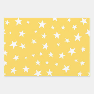 Hoja De Papel De Regalo Patrón de estrellas