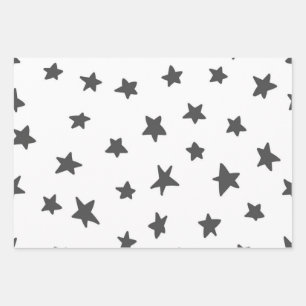 Hoja De Papel De Regalo Patrón de estrellas