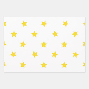 Hoja De Papel De Regalo Patrón de estrellas