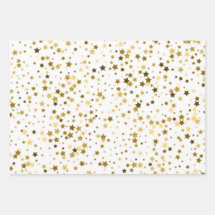 Hoja De Papel De Regalo Patrón de estrellas