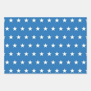 Hoja De Papel De Regalo Patrón de estrellas