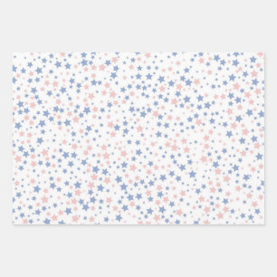 Hoja De Papel De Regalo Patrón de estrellas
