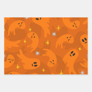 Hoja De Papel De Regalo Patrón de fantasma