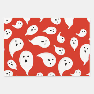 Hoja De Papel De Regalo Patrón de fantasma