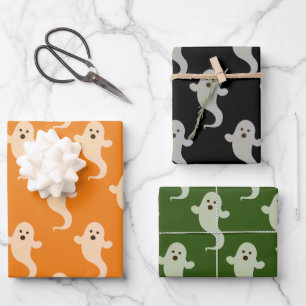 Hoja De Papel De Regalo Patrón de fantasma