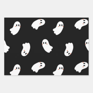 Hoja De Papel De Regalo Patrón de fantasma