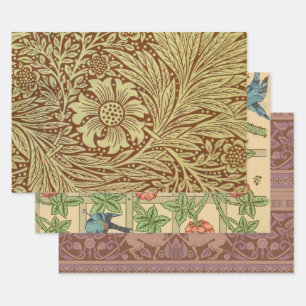 Hoja De Papel De Regalo Patrón de Flor Antigua Marigold de William Morris
