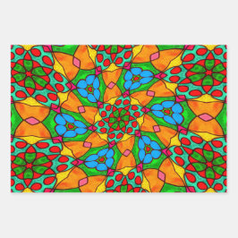 Hoja De Papel De Regalo Patrón de flores estéticas