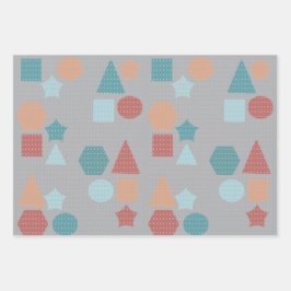 Hoja De Papel De Regalo Patrón de forma geométrica